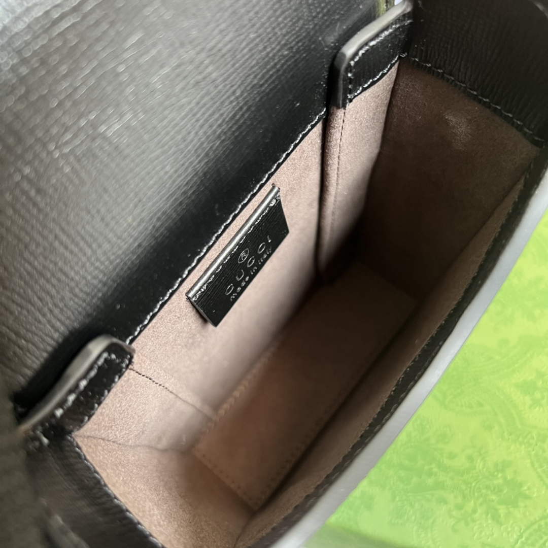 Gucci ‎699402 Mini bag with Interlocking G Black GG Supreme