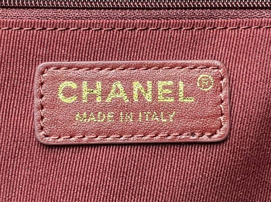 Chanel AS3662 Large Backpack Grained Calfskin gold-tone metal Wine Red