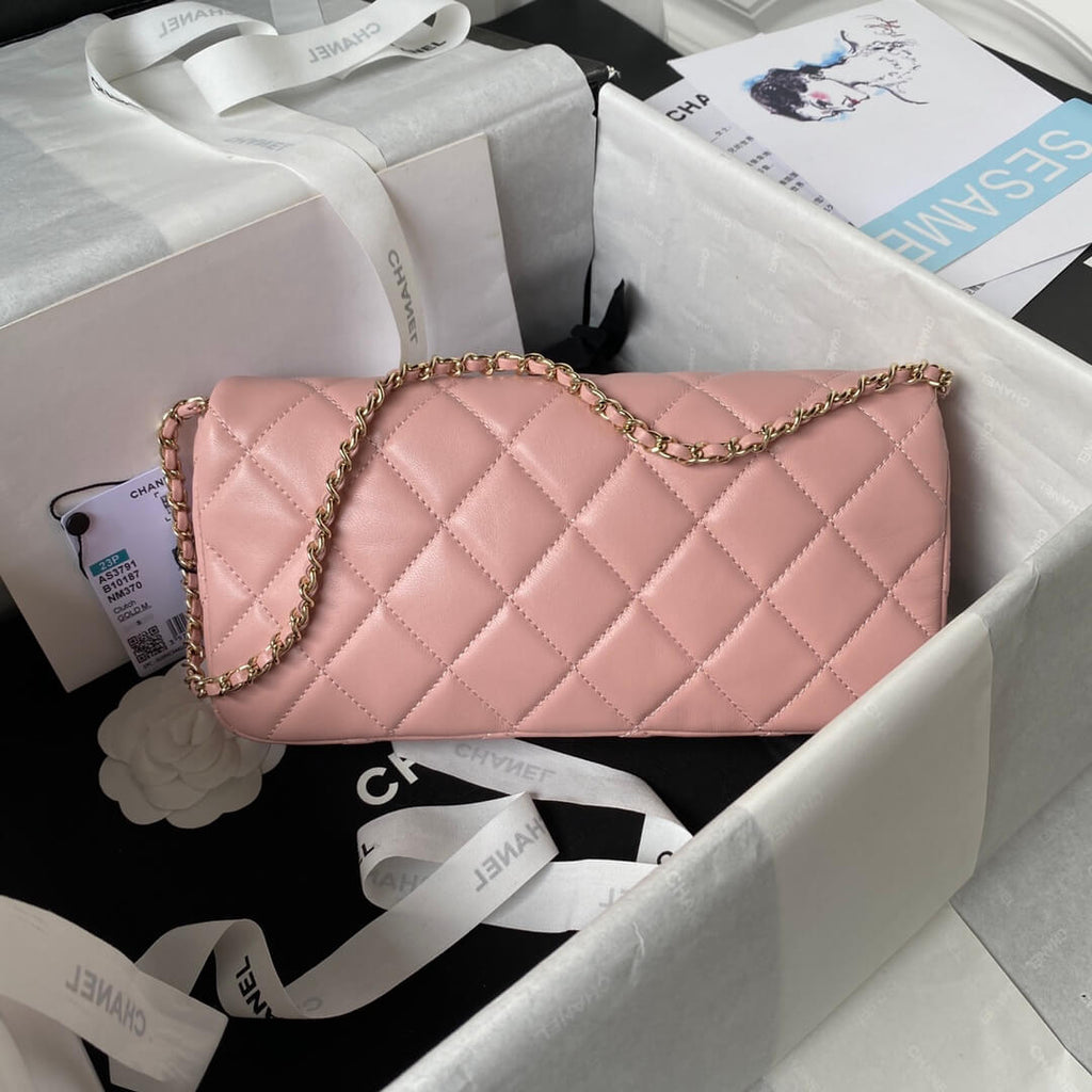 Chanel AP3791 Evening Clutch with chain Lambskin Pink