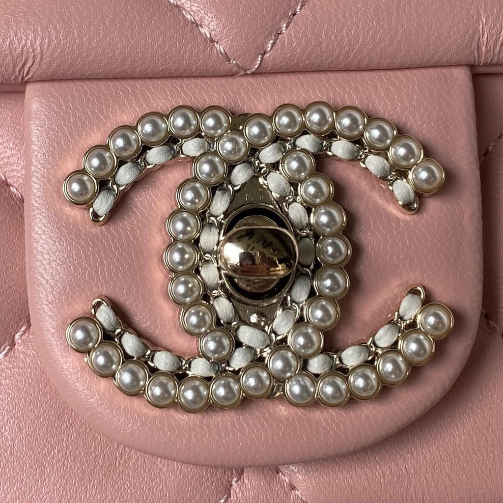Chanel AP3791 Evening Clutch with chain Lambskin Pink