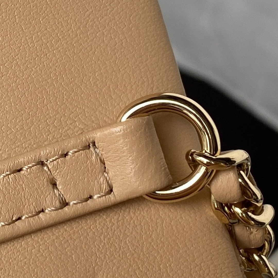 Chanel AP3791 Evening Clutch with chain Lambskin Apricot