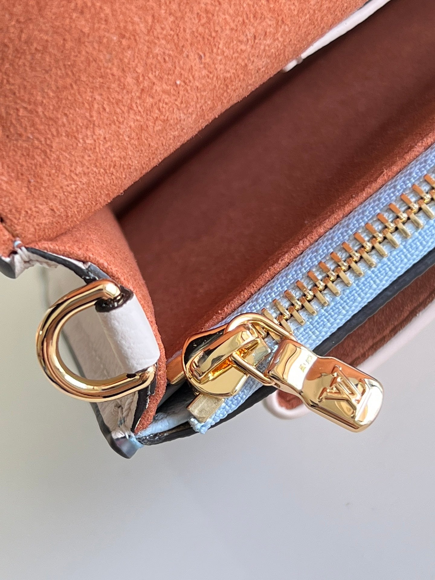 Louis Vuitton Mylockme Chain Bag M51418 Blue Beige Leather - Default Title - View 8