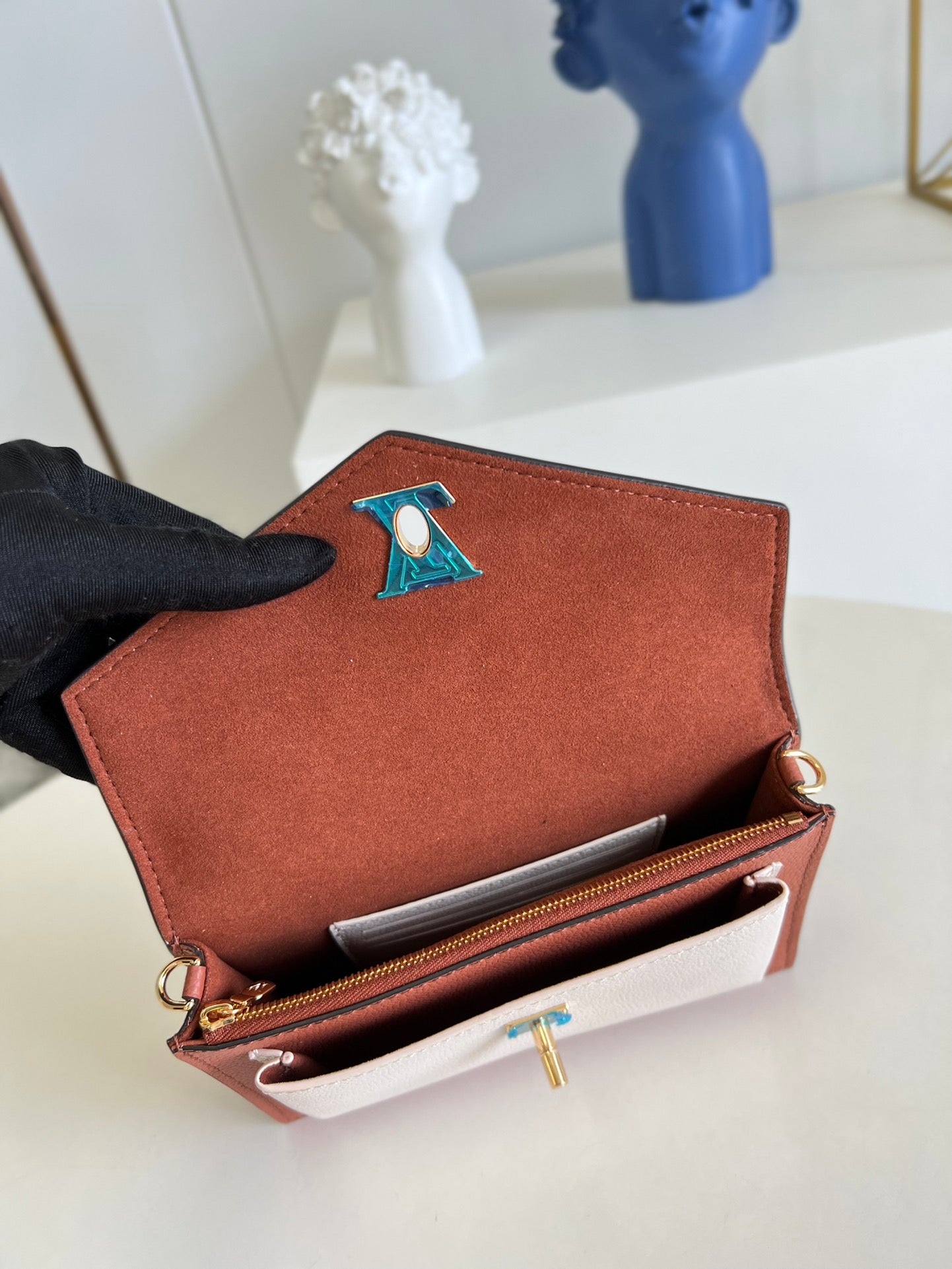 Louis Vuitton Mylockme Chain Bag M51418 Brown Leather - Default Title - View 8