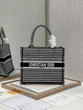 Dior Small Book Tote M1265 Toile de Jouy Embroidery M3519