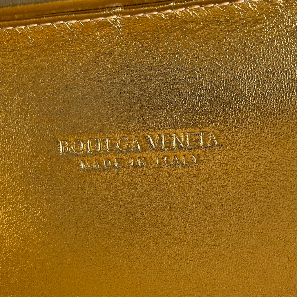 Bottega Veneta Knot 717622 Calfskin Gold Silver