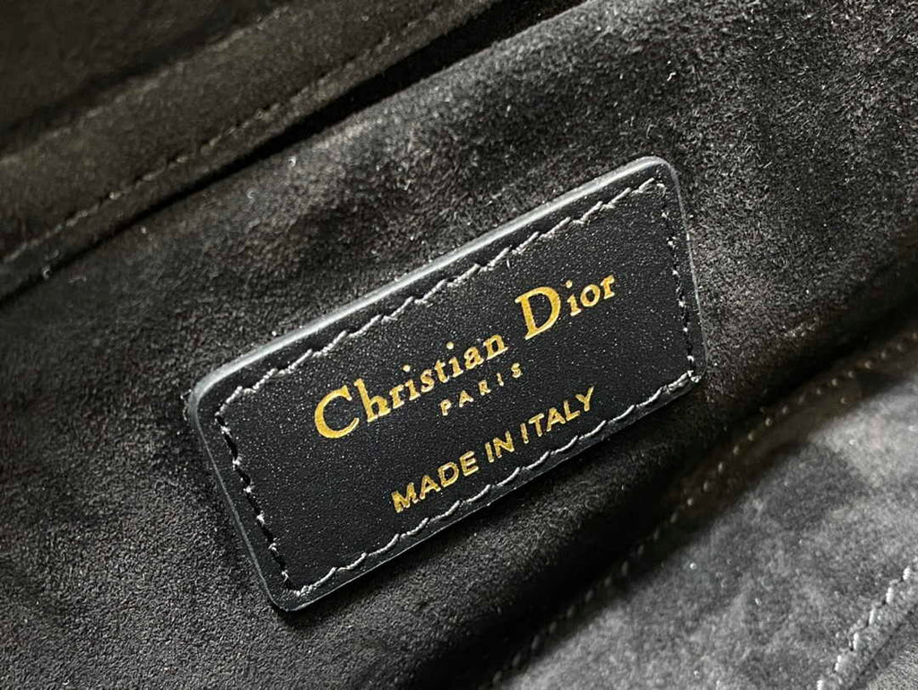 Dior Medium Lady D-Lite Bag M0565 Black Lambskin E900 - Default Title - View 7