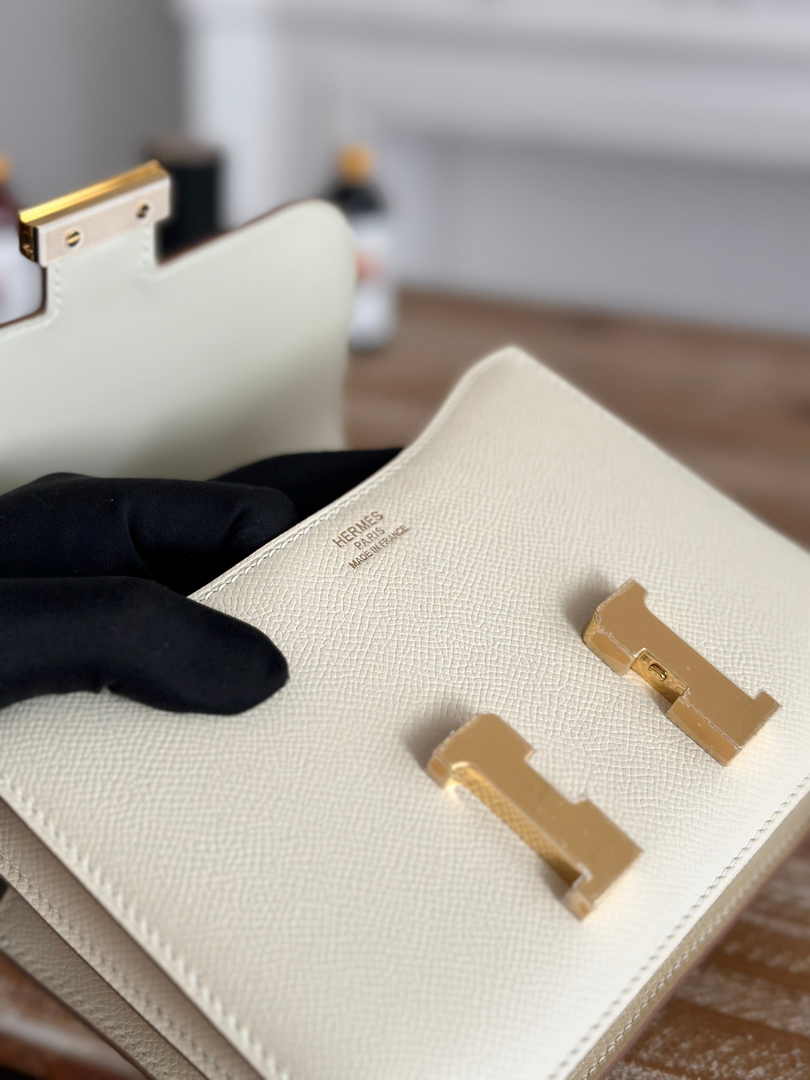 Hermes Constance Epsom Leather 19cm Beige Gold H082203