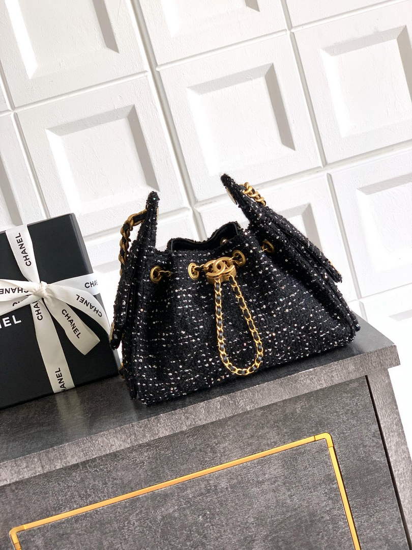 Chanel 25 Mini Bag AS5631 - Tweed Black