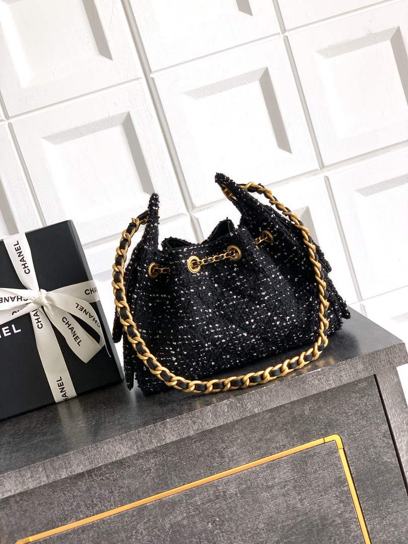 Chanel 25 Mini Bag AS5631 - Tweed Black