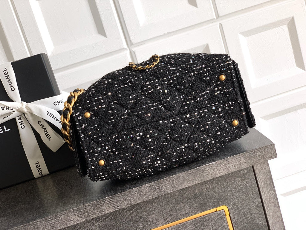 Chanel 25 Mini Bag AS5631 - Tweed Black