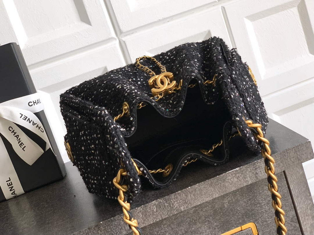 Chanel 25 Mini Bag AS5631 - Tweed Black