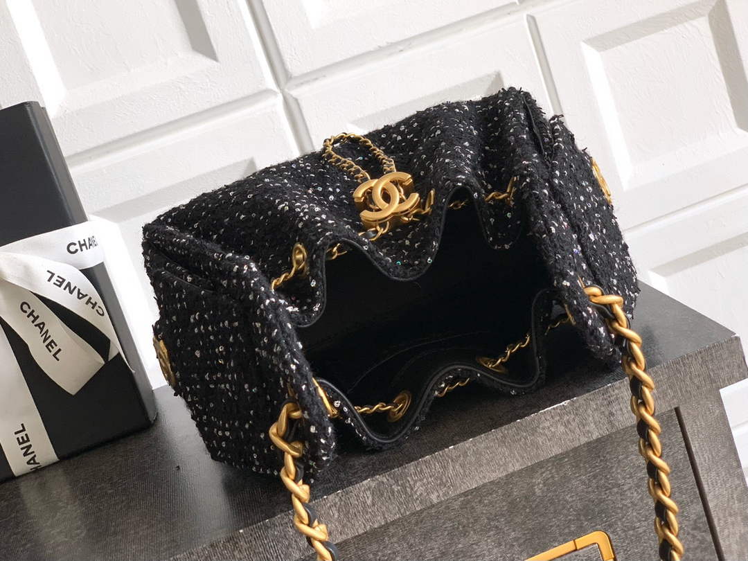 Chanel 25 Mini Bag AS5631 - Tweed Black