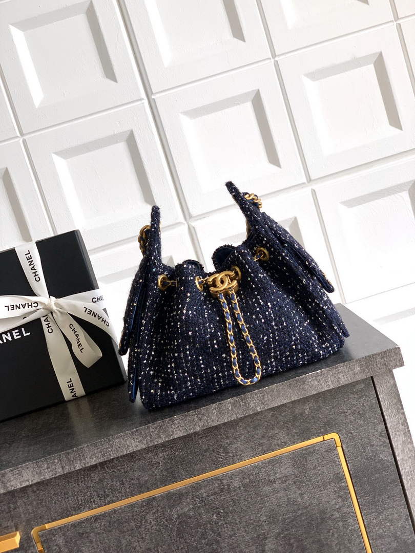Chanel 25 Mini Bag AS5631 - Tweed Navy