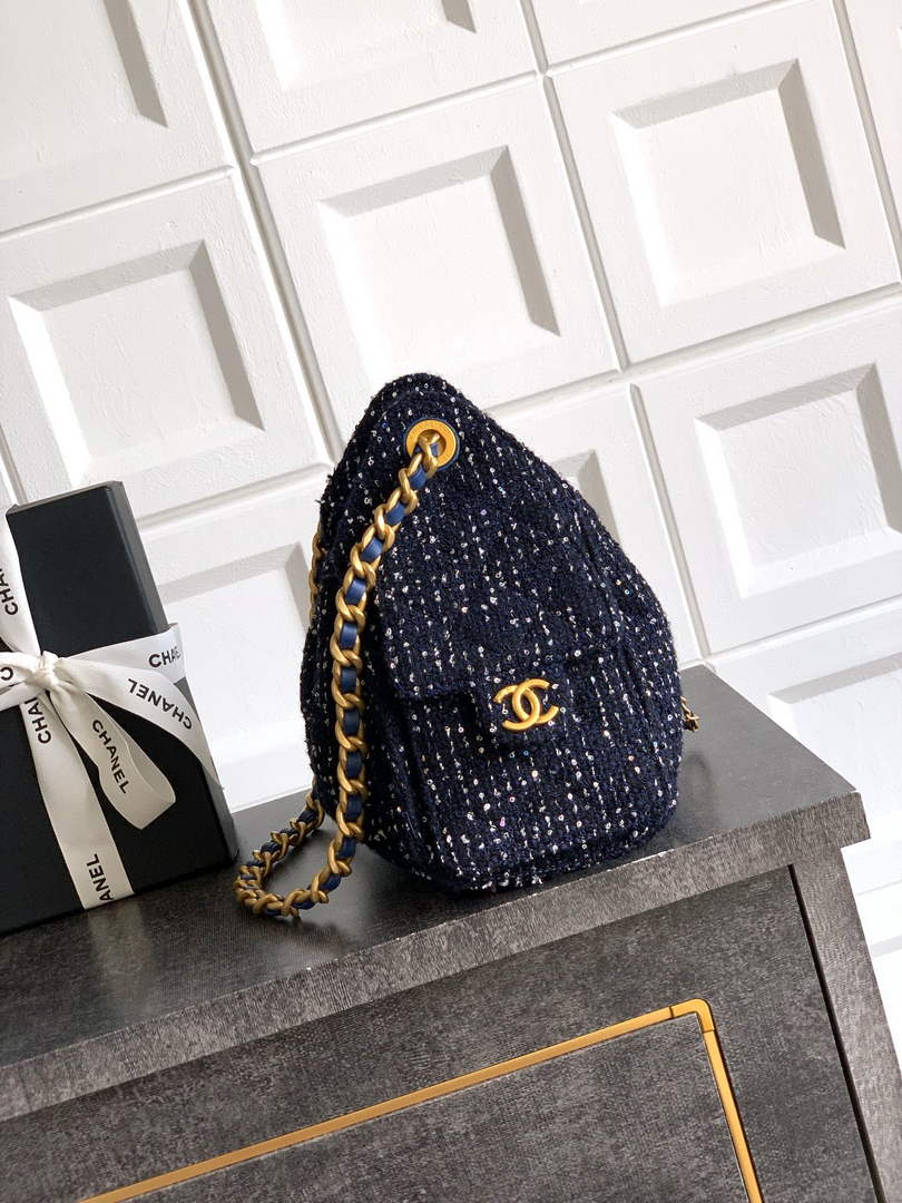 Chanel 25 Mini Bag AS5631 - Tweed Navy