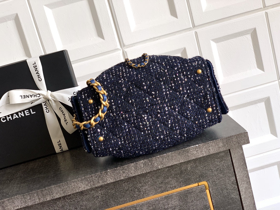 Chanel 25 Mini Bag AS5631 - Tweed Navy