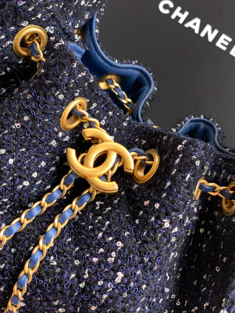 Chanel 25 Mini Bag AS5631 - Tweed Navy