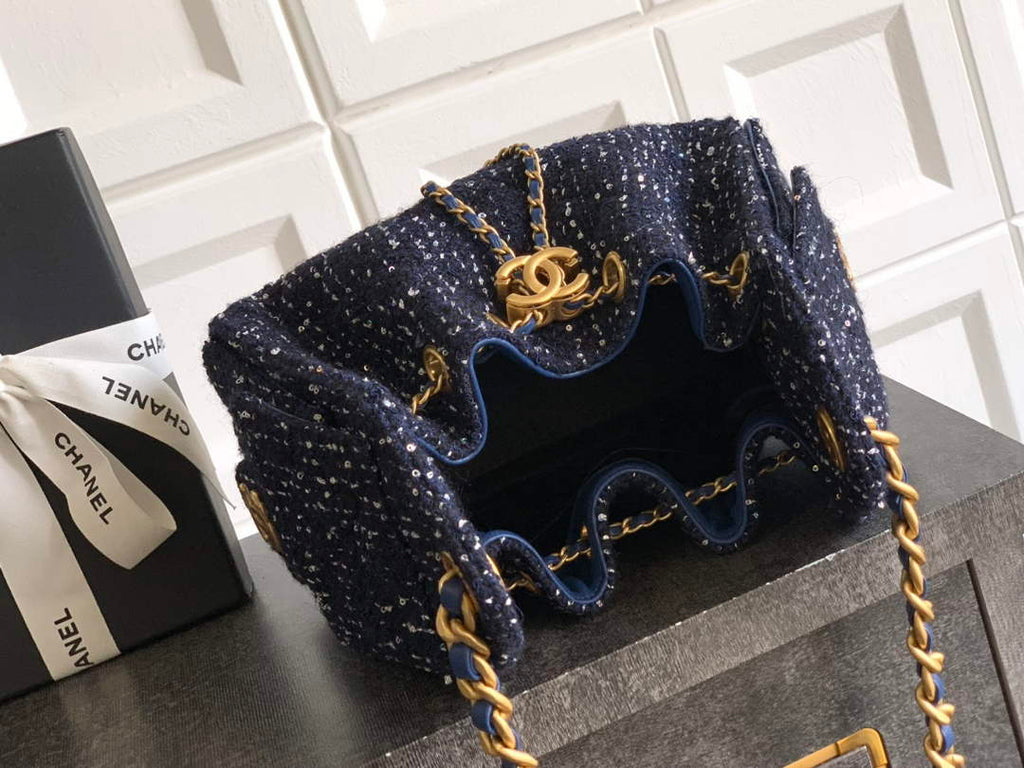 Chanel 25 Mini Bag AS5631 - Tweed Navy