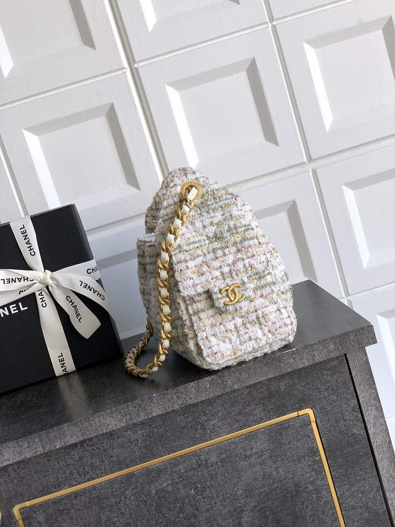 Chanel 25 Mini Bag AS5631 - Tweed White