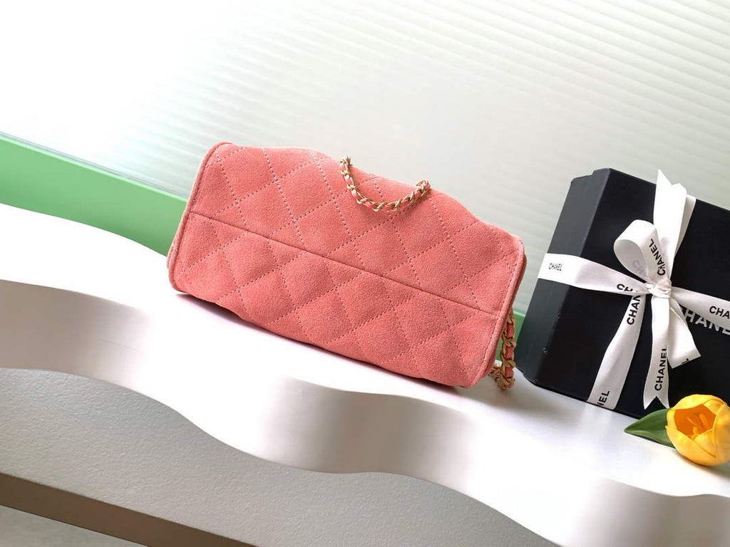 Chanel 25 Mini Bag AS5631 - Suede Calfskin Pink