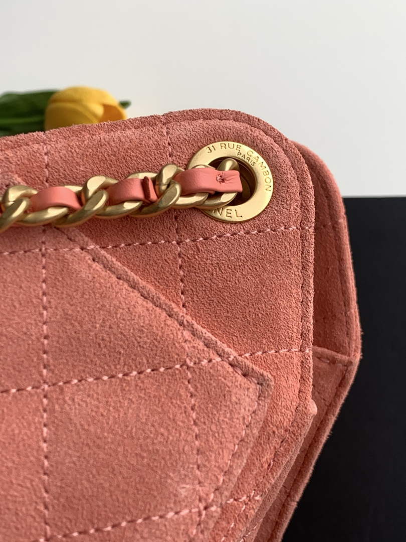 Chanel 25 Mini Bag AS5631 - Suede Calfskin Pink