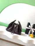 Chanel 25 Mini Handbag AS5631 - Shiny Crumpled Calfskin Dark Burgundy