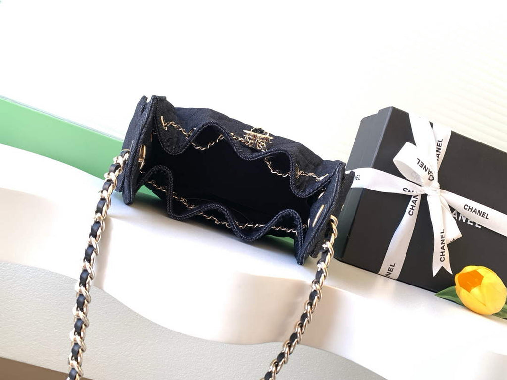 Chanel 25 Mini Bag AS5631 - Denim Navy