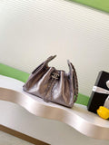 Chanel 25 Mini Handbag AS5631 - Grained Calfskin Dark Silver