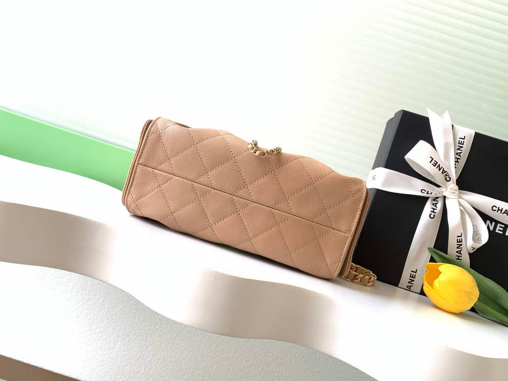 Chanel 25 Mini Handbag AS5631 - Grained Calfskin Light Pink