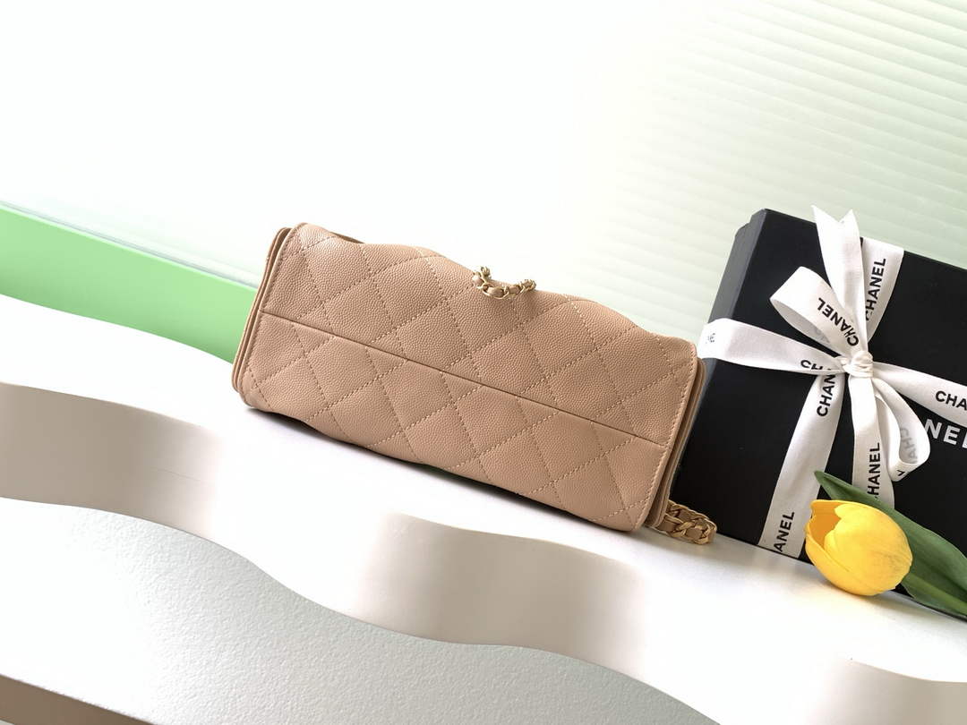 Chanel 25 Mini Handbag AS5631 - Grained Calfskin Light Pink
