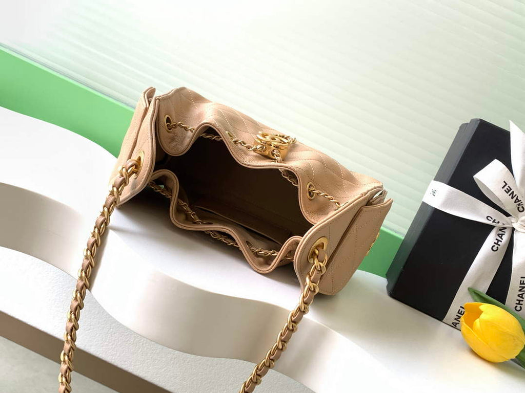 Chanel 25 Mini Handbag AS5631 - Grained Calfskin Light Pink
