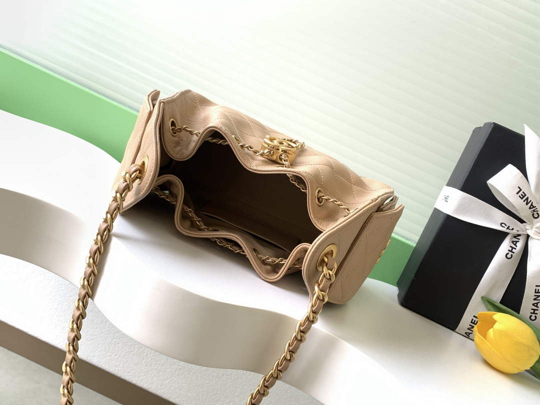 Chanel 25 Mini Handbag AS5631 - Grained Calfskin Light Pink