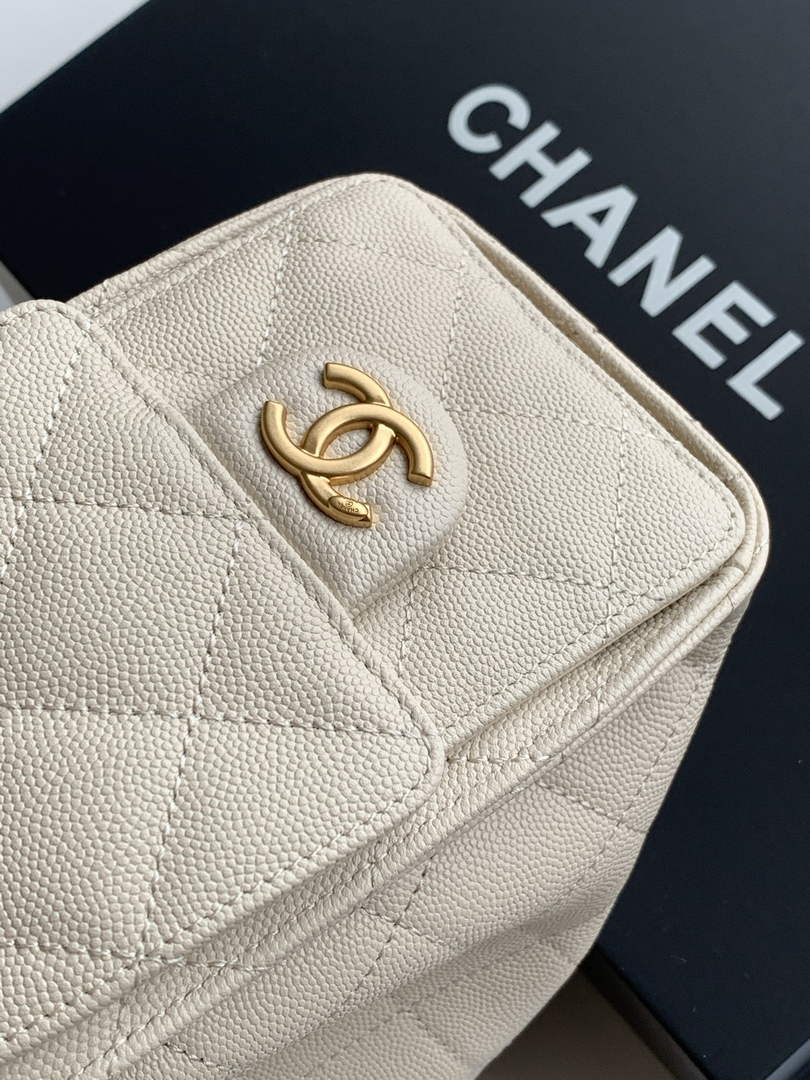 Chanel 25 Mini Handbag AS5631 - Grained Calfskin Dark Beige