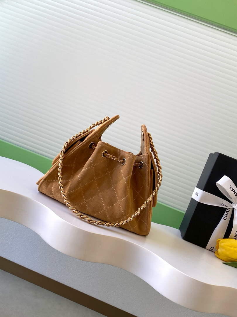Chanel 25 Mini Bag AS5631 - Suede Calfskin Brown