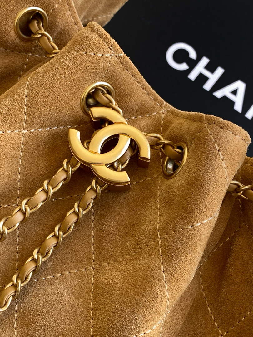 Chanel 25 Mini Bag AS5631 - Suede Calfskin Brown