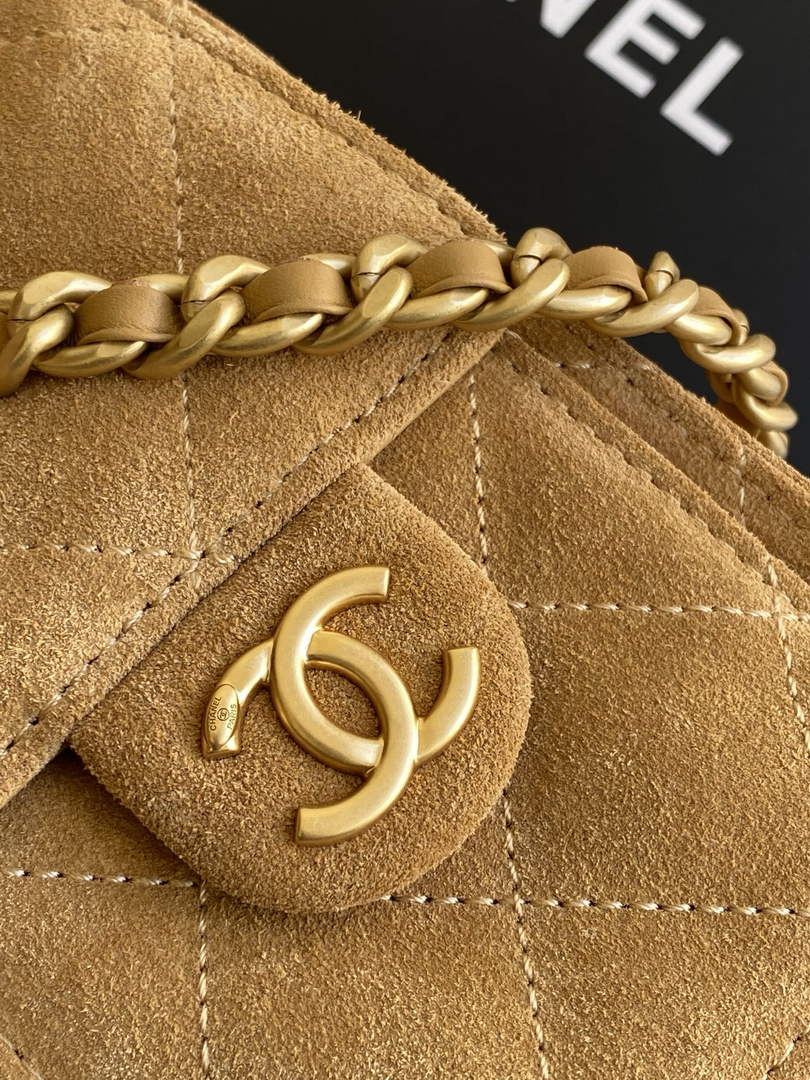 Chanel 25 Mini Bag AS5631 - Suede Calfskin Brown