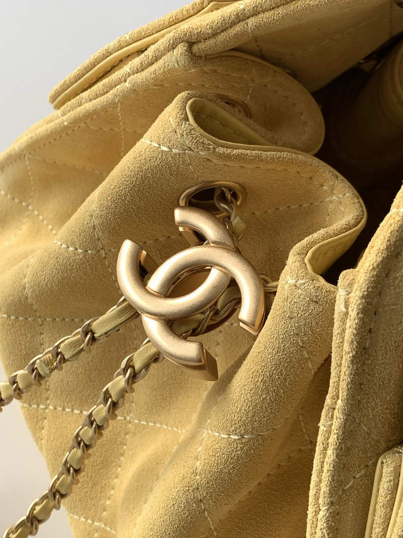 Chanel 25 Mini Bag AS5631 - Suede Calfskin Yellow