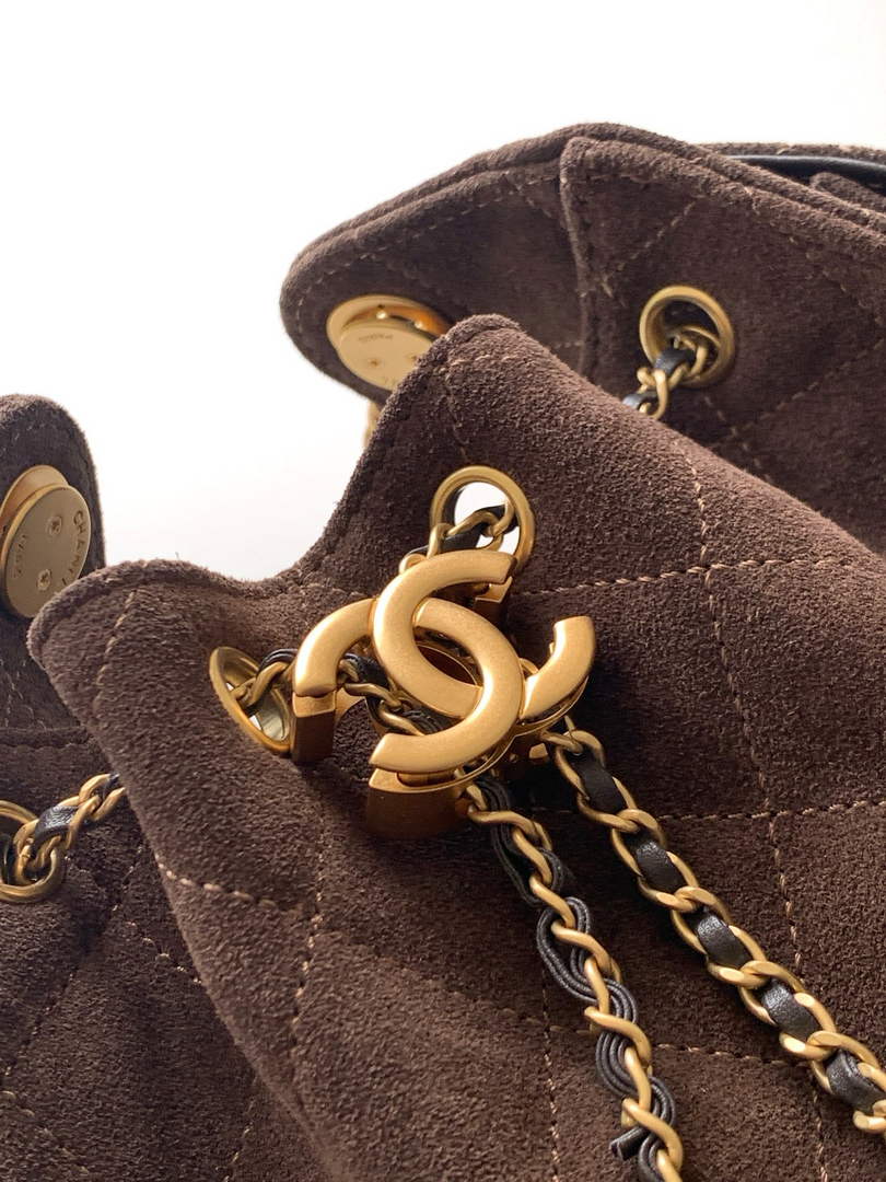Chanel 25 Mini Bag AS5631 - Suede Calfskin Brown