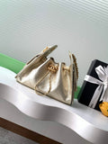 Chanel 25 Mini Handbag AS5631 - Metallic Grained Calfskin Gold