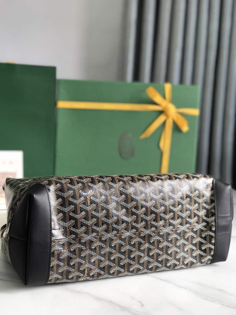 Goyard Bellechasse Biaude PM Tote Bag, GY020161 Black Canvas