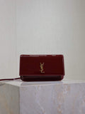 YSL CASSANDRE phone holder 635095 in patent leather red
